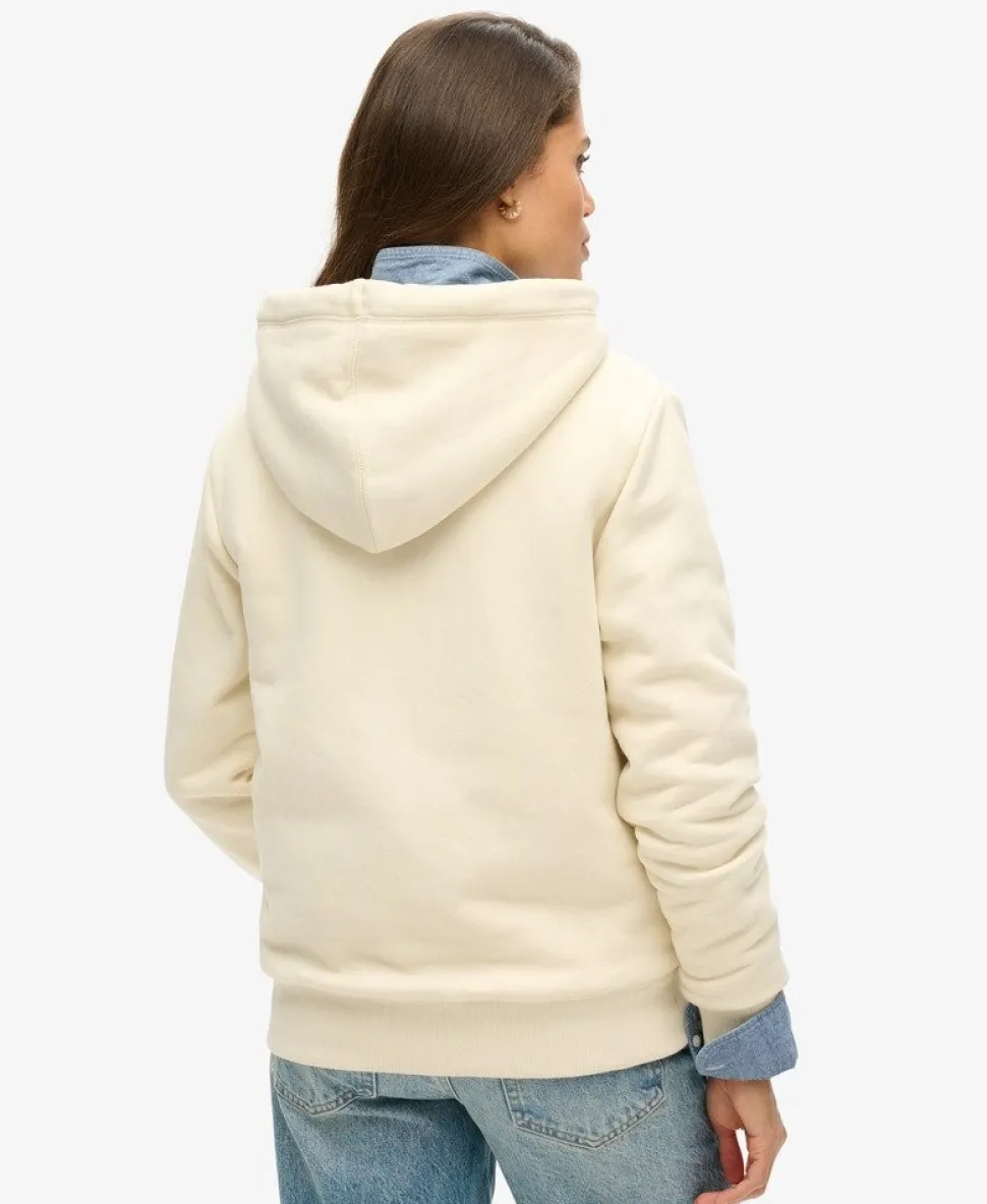 Borg Lined Zip Hoodie
