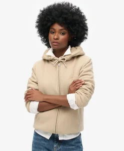 Borg Lined Zip Hoodie