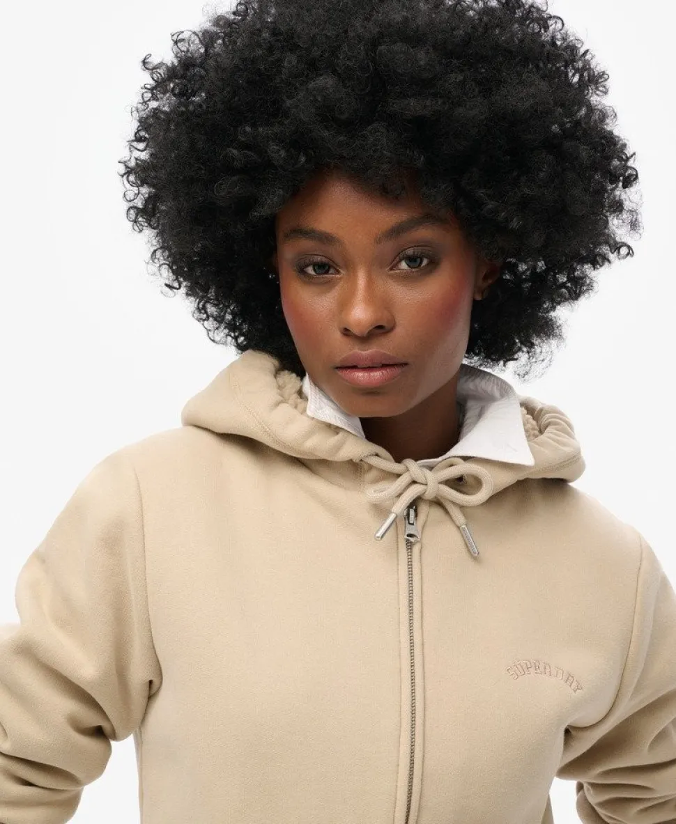 Borg Lined Zip Hoodie
