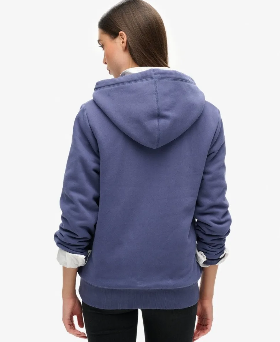 Borg Lined Zip Hoodie
