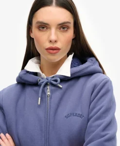 Borg Lined Zip Hoodie