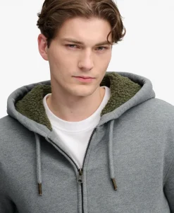 Borg Lined Zip Hoodie
