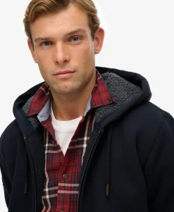 Borg Lined Zip Hoodie