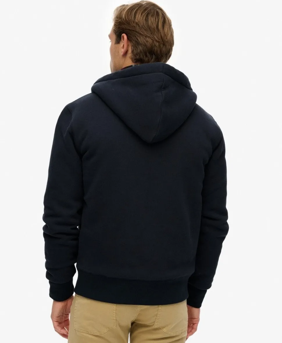 Borg Lined Zip Hoodie