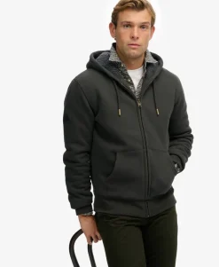 Borg Lined Zip Hoodie