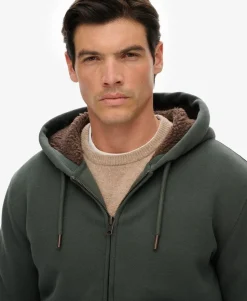 Borg Lined Zip Hoodie