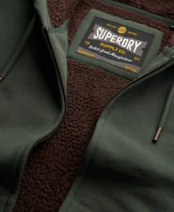 Borg Lined Zip Hoodie