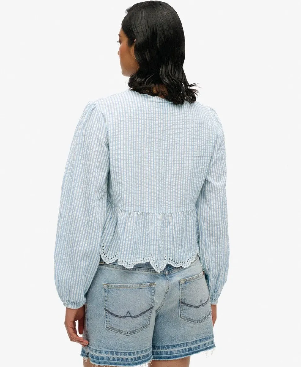 Broderie Long Sleeve Blouse