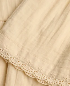 Broderie Trim Mini Skirt