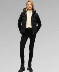 Cable Knit Sleeve Hybrid Jacket