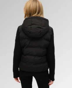 Cable Knit Sleeve Hybrid Jacket
