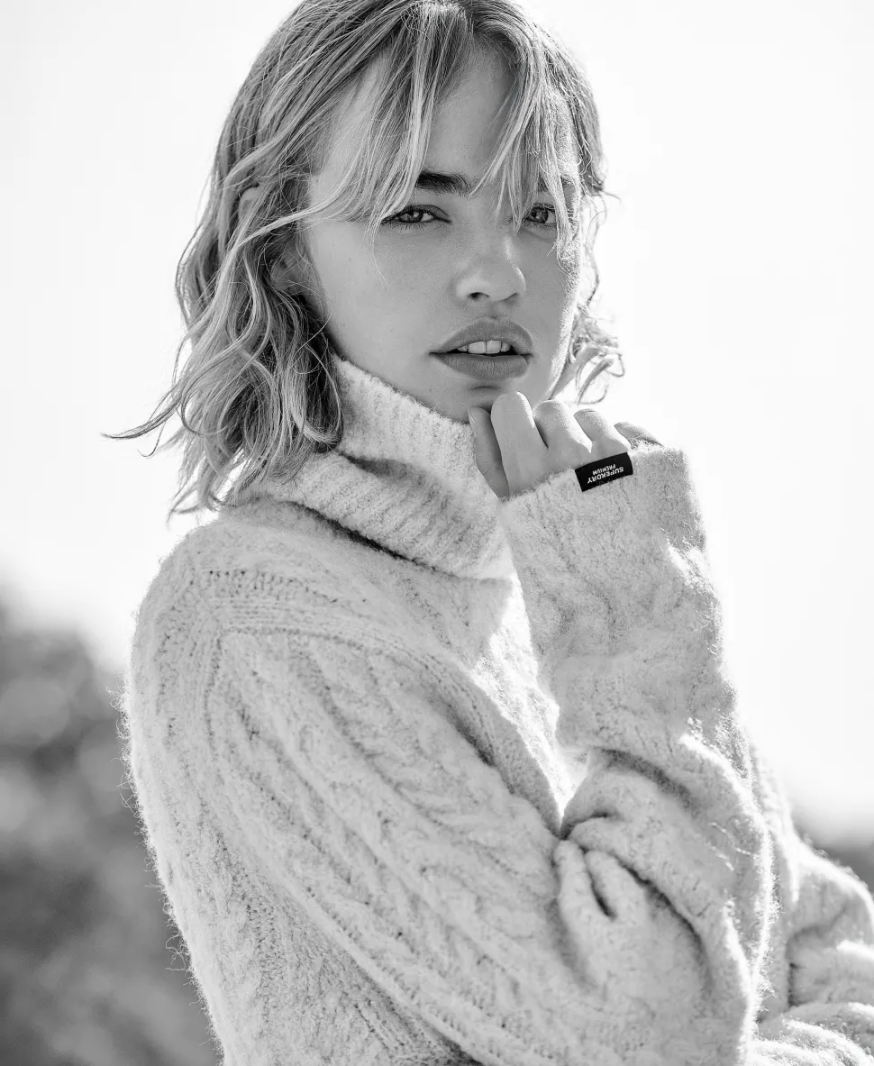 Cable Roll Neck Jumper