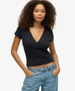 Cap Sleeve Corset Top