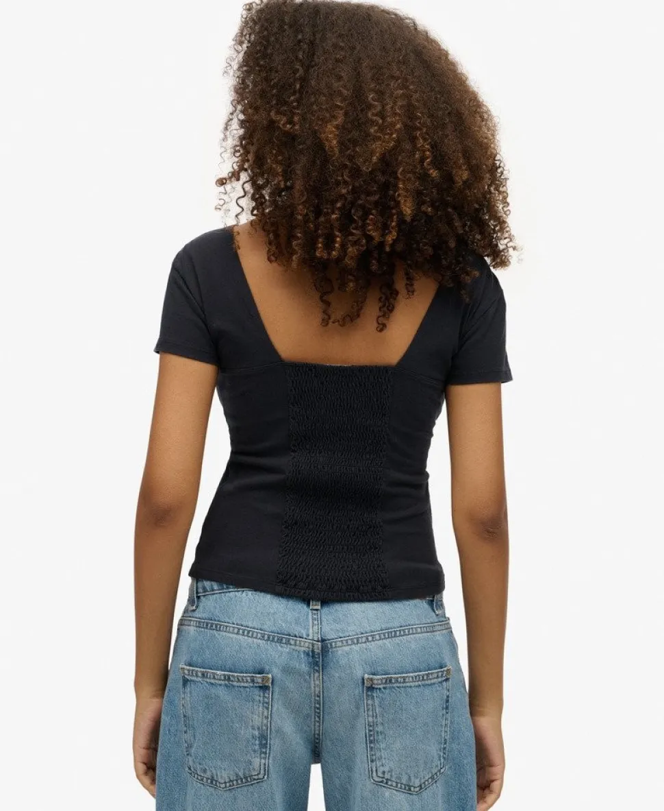 Cap Sleeve Corset Top