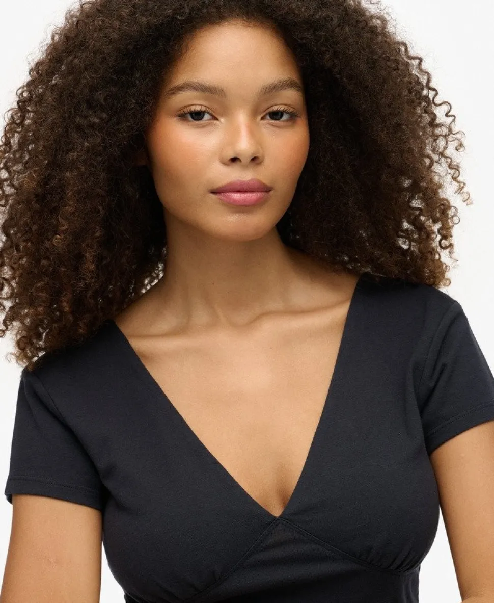 Cap Sleeve Corset Top