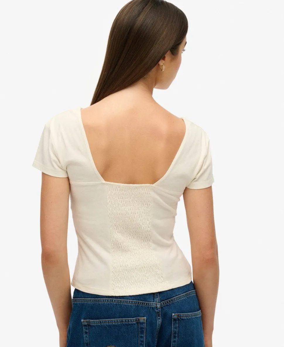 Cap Sleeve Corset Top