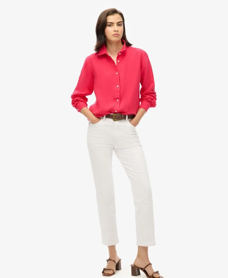 Casual Linen Boyfriend Shirt