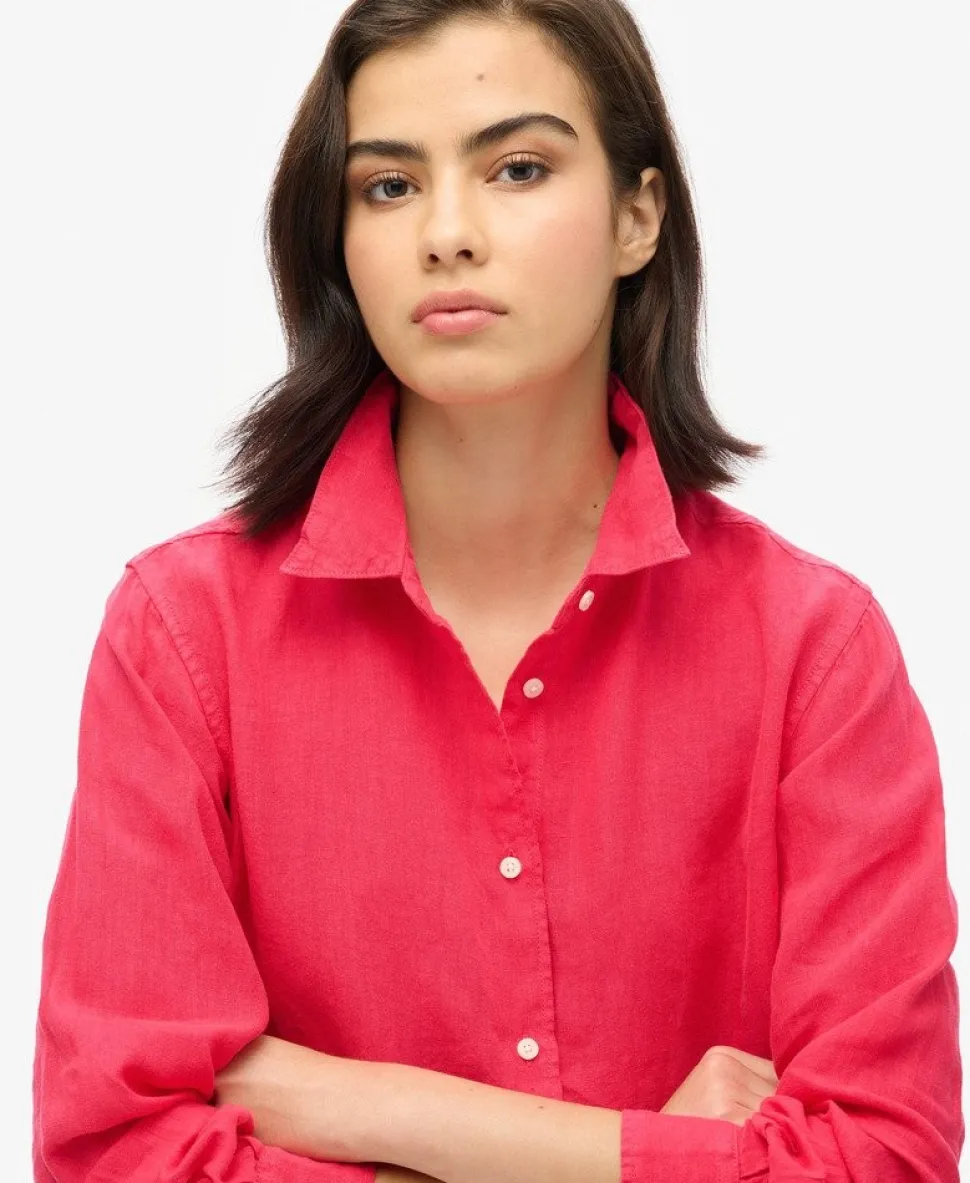 Casual Linen Boyfriend Shirt