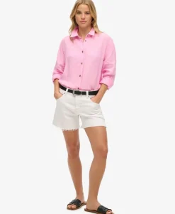 Casual Linen Boyfriend Shirt
