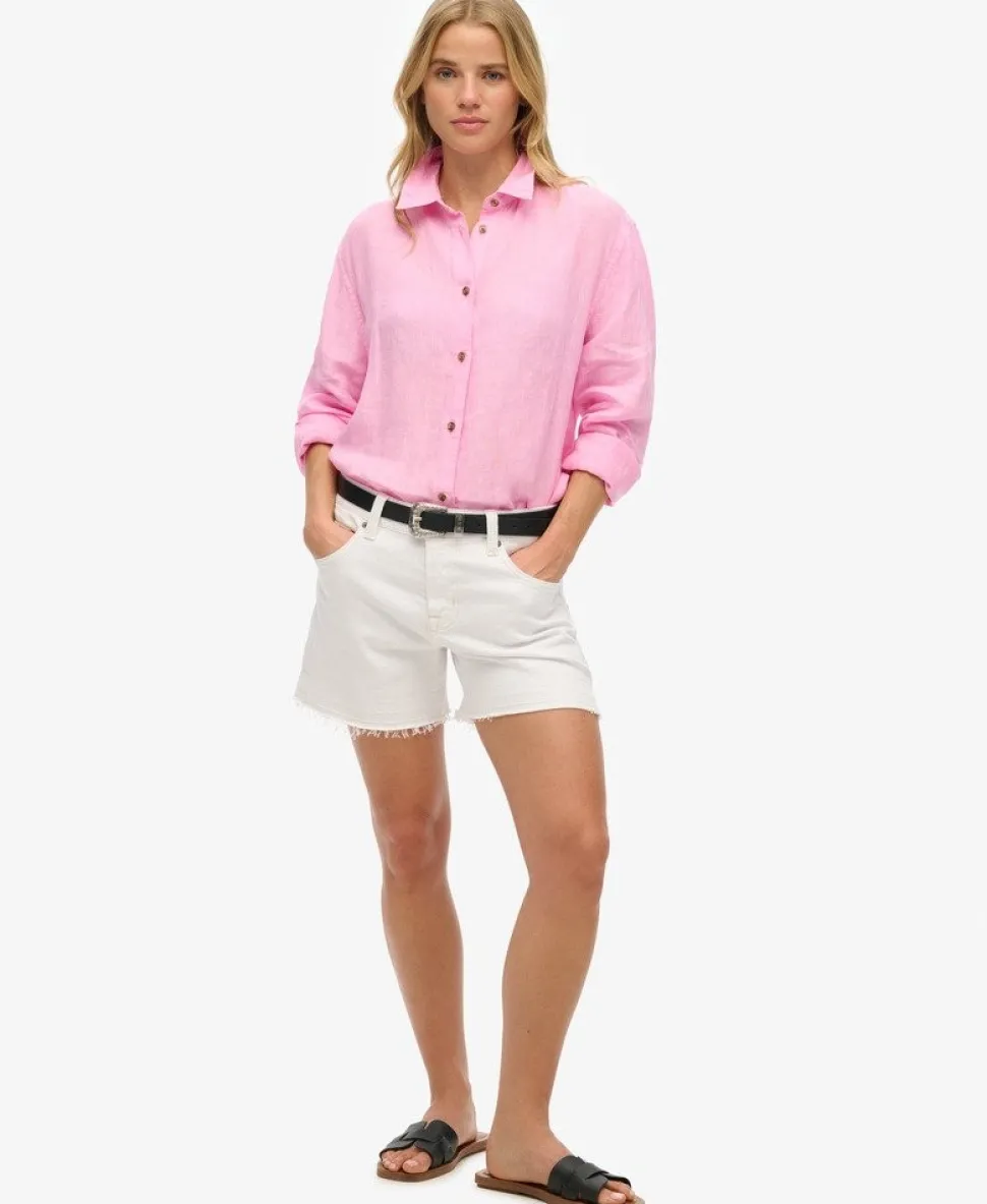 Casual Linen Boyfriend Shirt