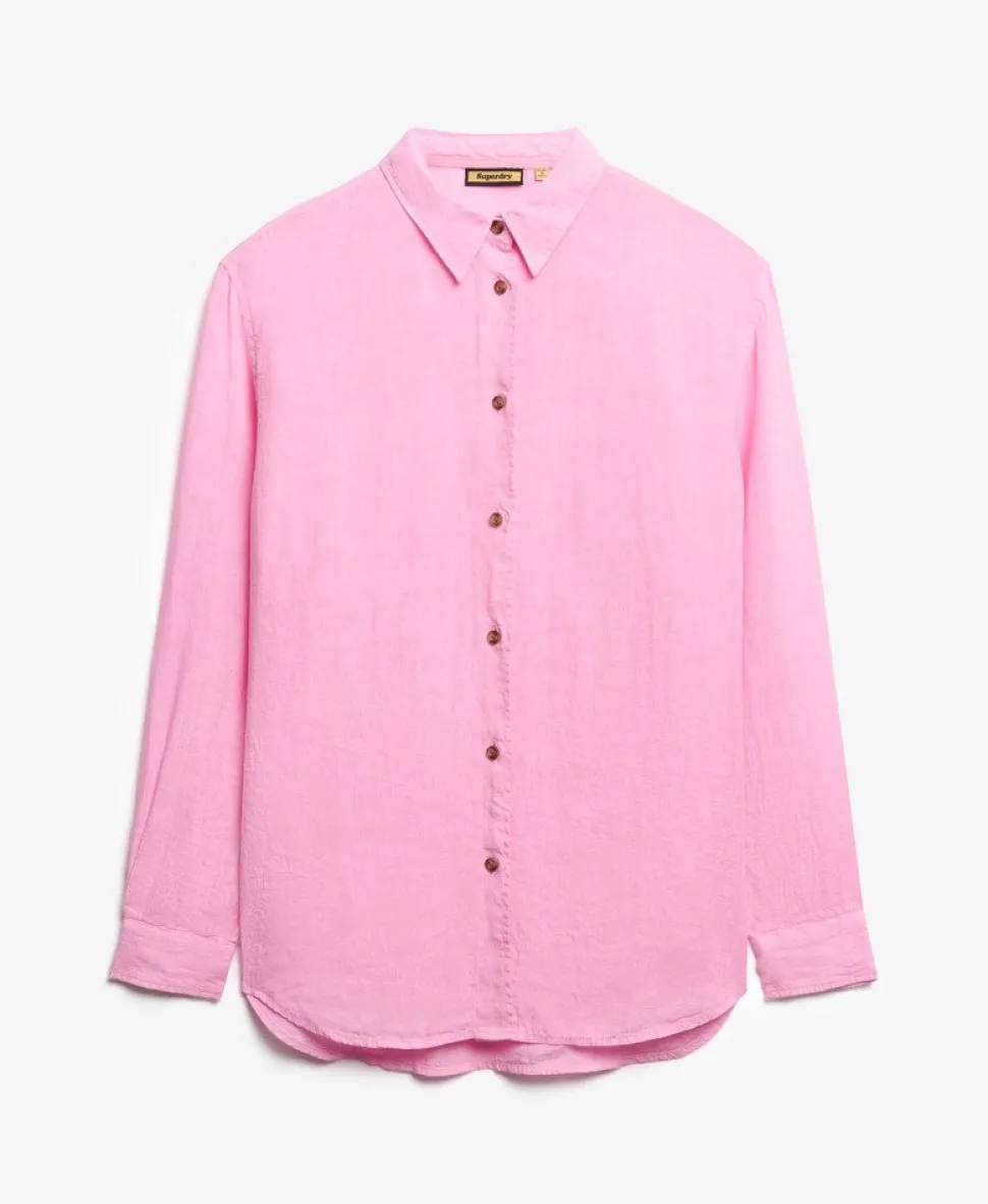 Casual Linen Boyfriend Shirt