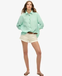 Casual Linen Boyfriend Shirt