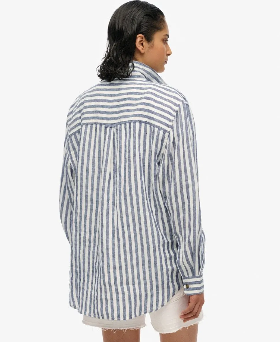 Casual Linen Boyfriend Shirt