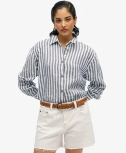 Casual Linen Boyfriend Shirt