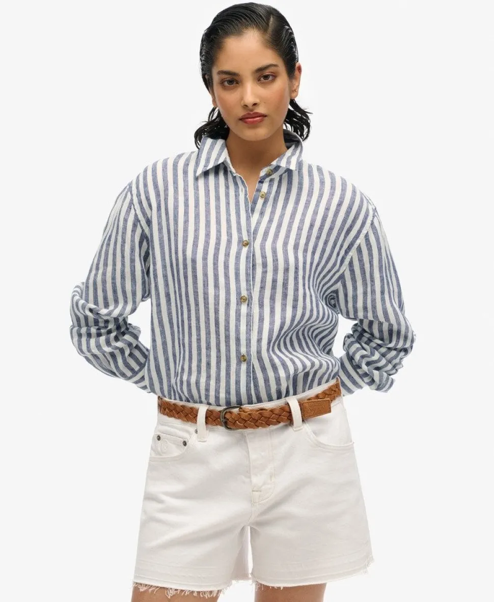 Casual Linen Boyfriend Shirt