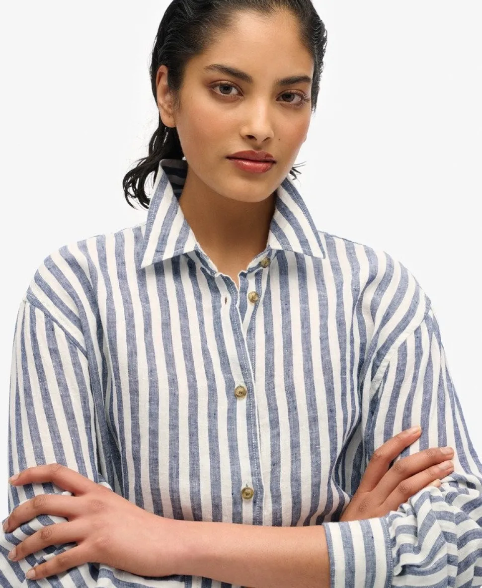 Casual Linen Boyfriend Shirt