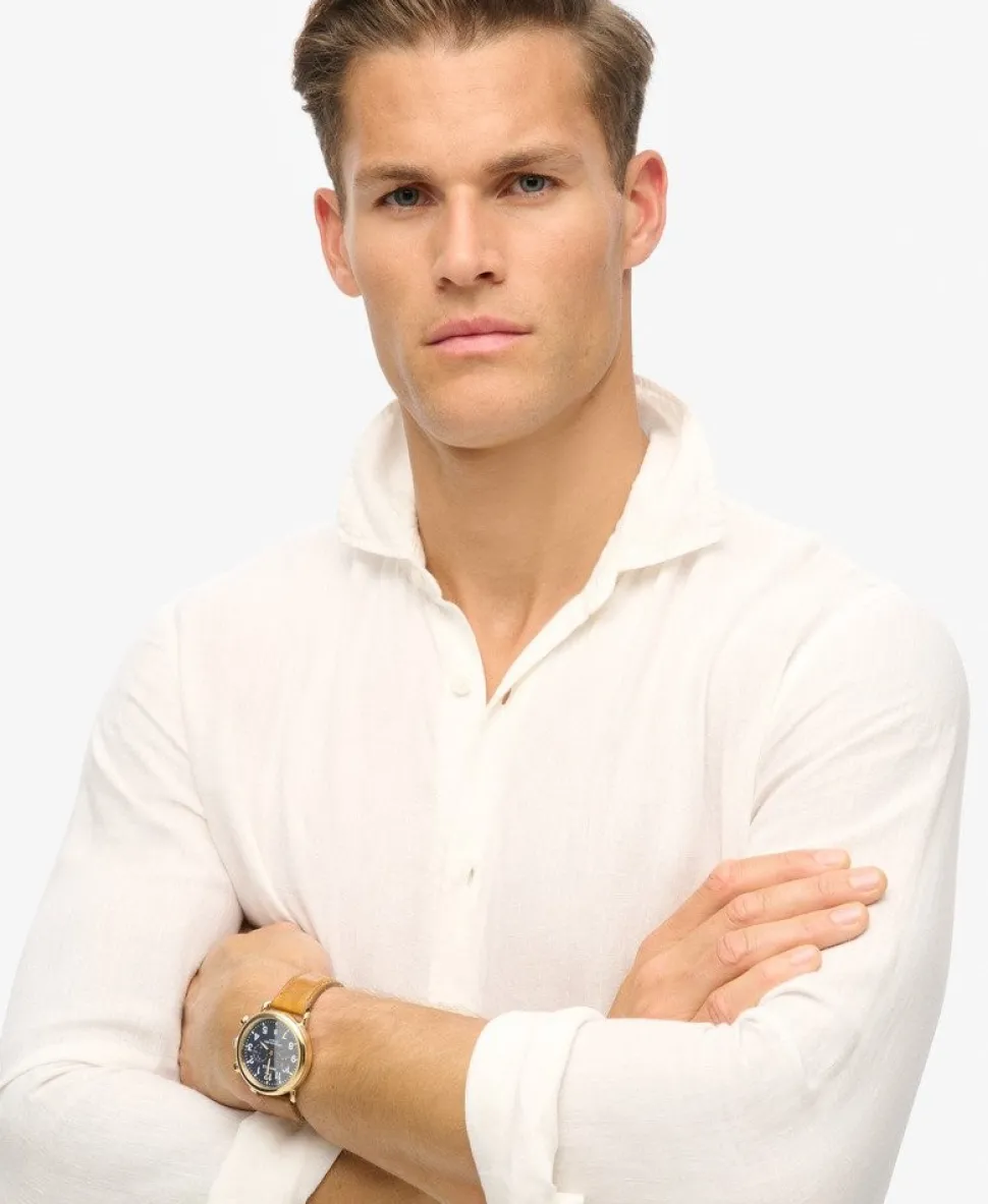 Casual Linen Long Sleeve Shirt