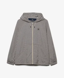 Checked Raglan Windbreaker Jacket