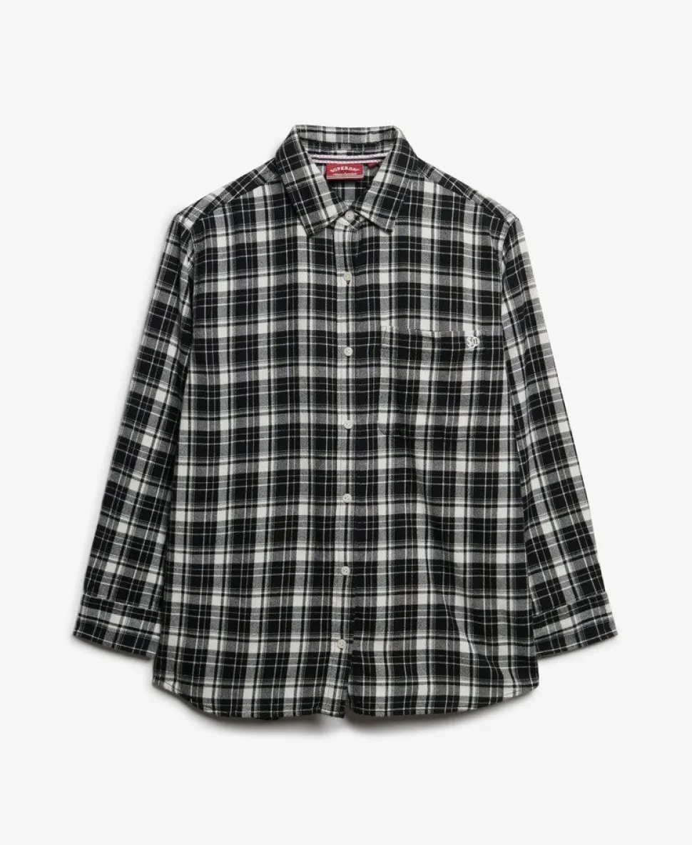 Check Flannel Boyfriend Shirt