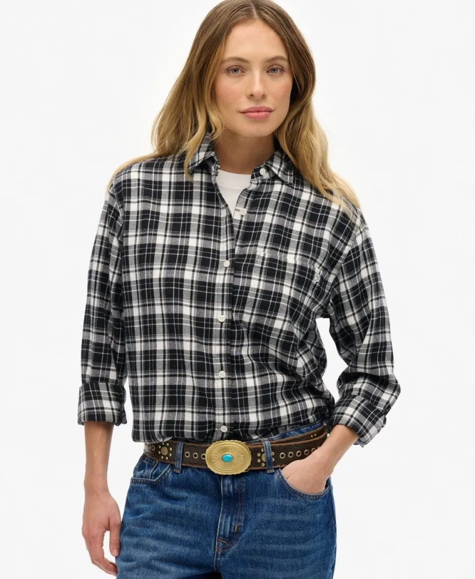 Check Flannel Boyfriend Shirt