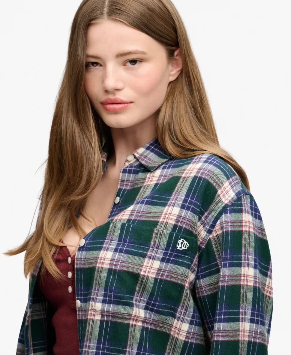 Check Flannel Boyfriend Shirt