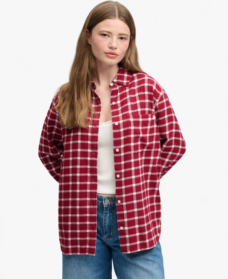 Check Flannel Boyfriend Shirt