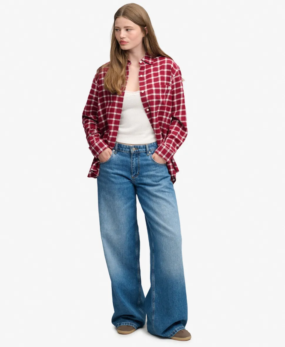 Check Flannel Boyfriend Shirt