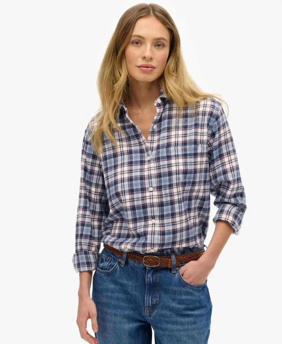 Check Flannel Boyfriend Shirt