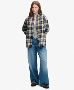 Check Flannel Boyfriend Shirt