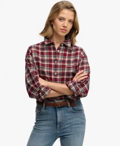 Check Flannel Relaxed Shirt