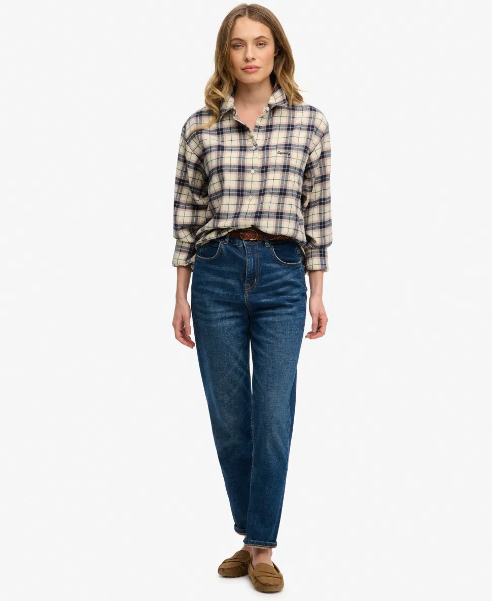 Check Flannel Relaxed Shirt