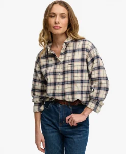 Check Flannel Relaxed Shirt