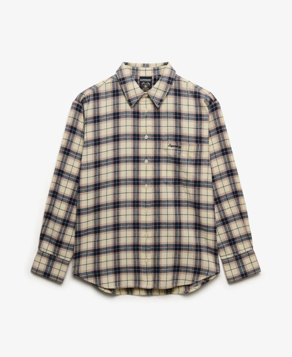 Check Flannel Relaxed Shirt