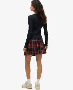 Check Mini Skirt