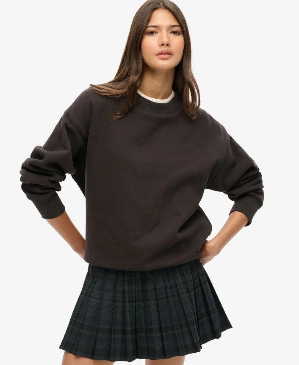 Check Pleated Mini Skirt