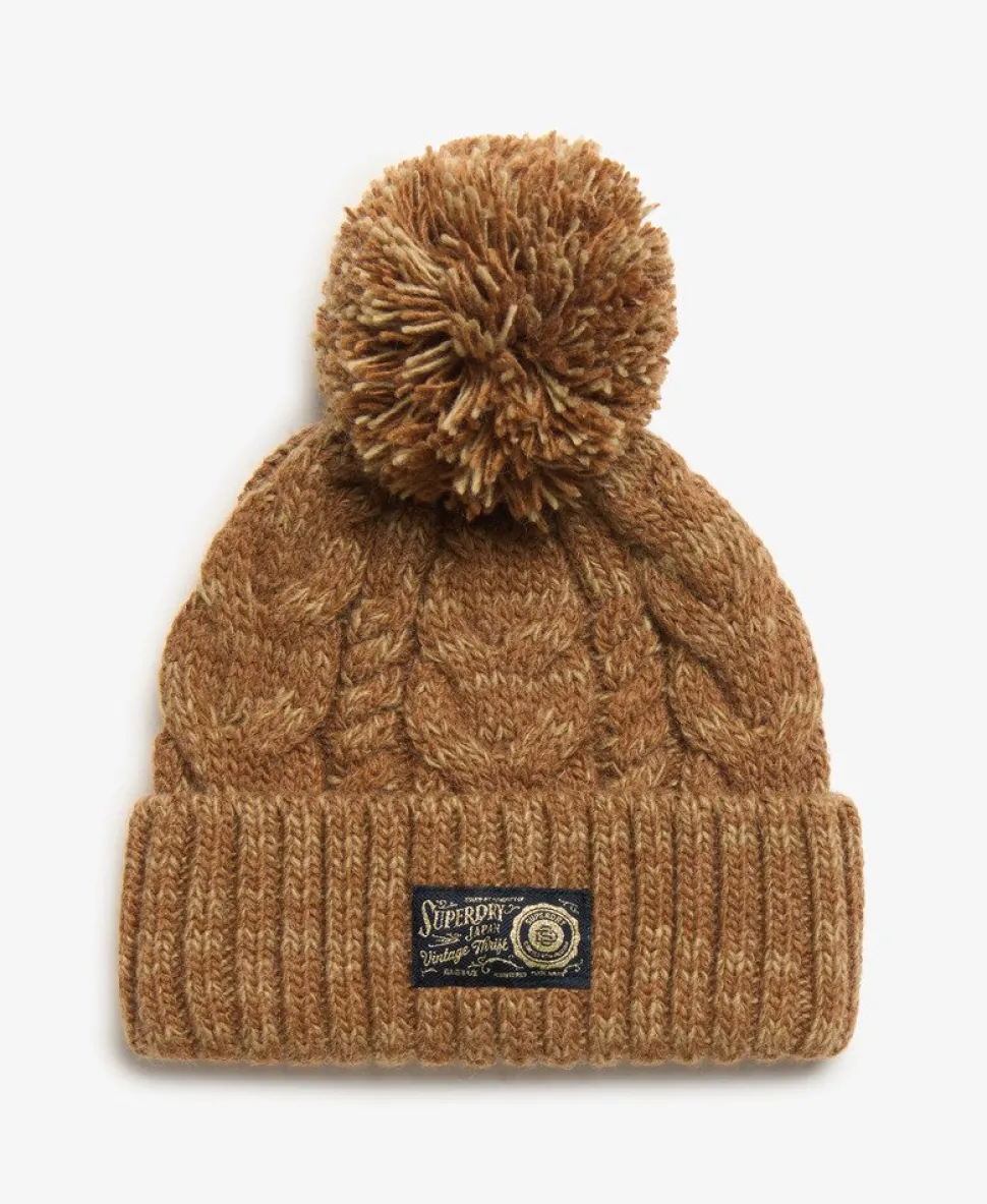 Chunky Cable Beanie Hat
