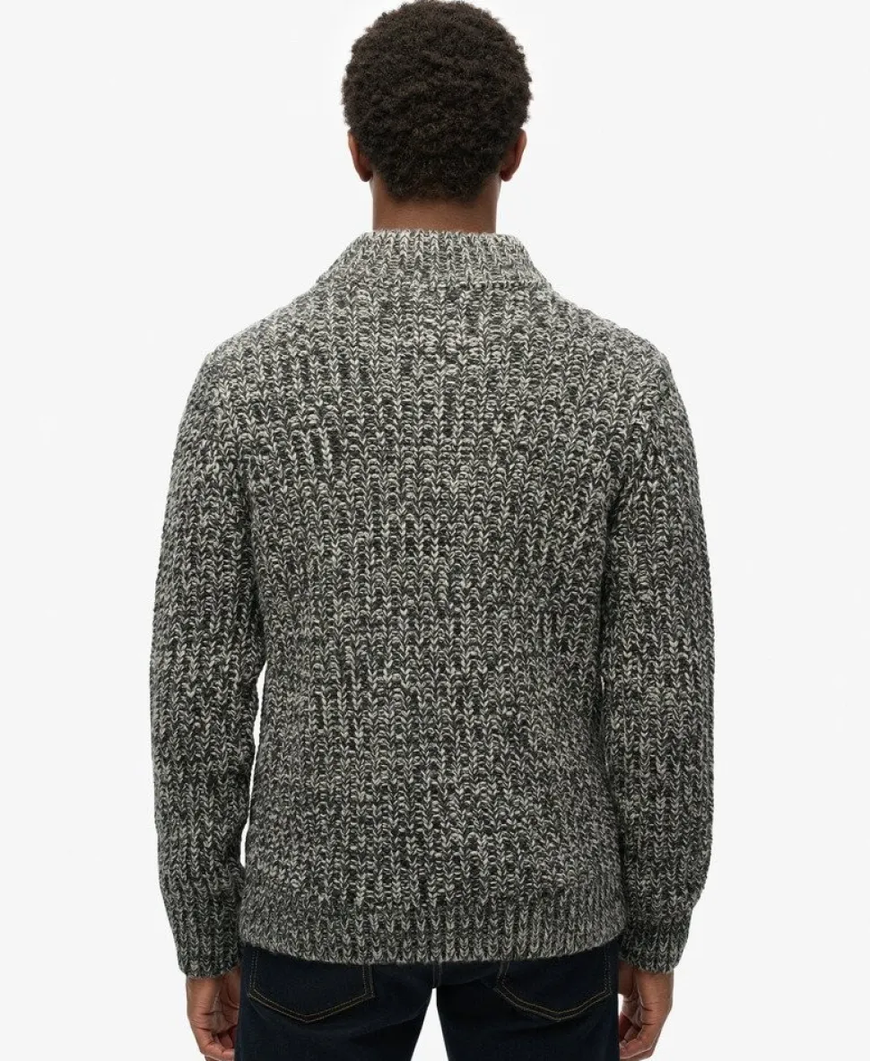 Chunky Knit Half Zip Jumper
