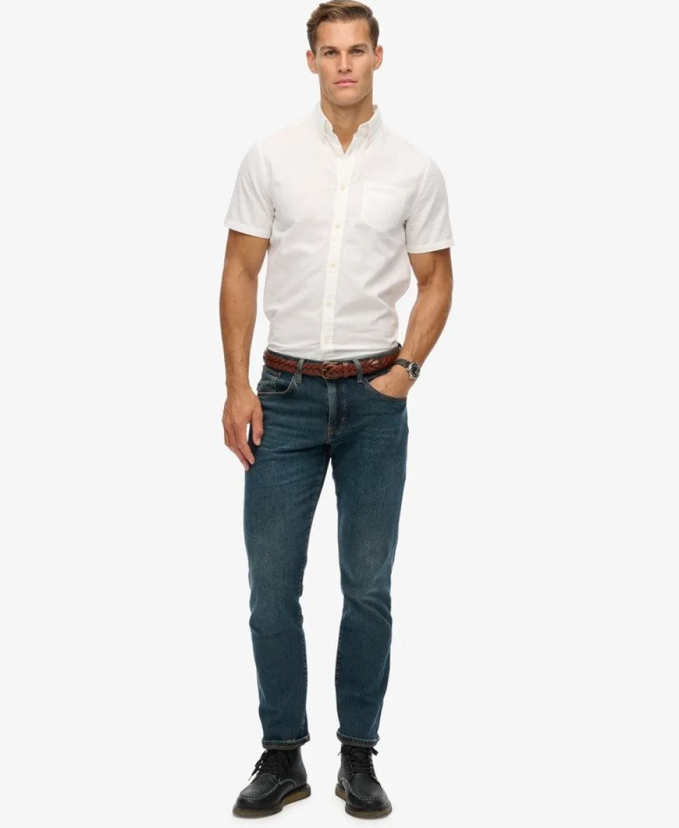 City Cotton Linen Short Sleeve Shirt