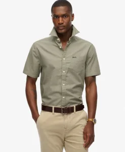 City Cotton Linen Short Sleeve Shirt