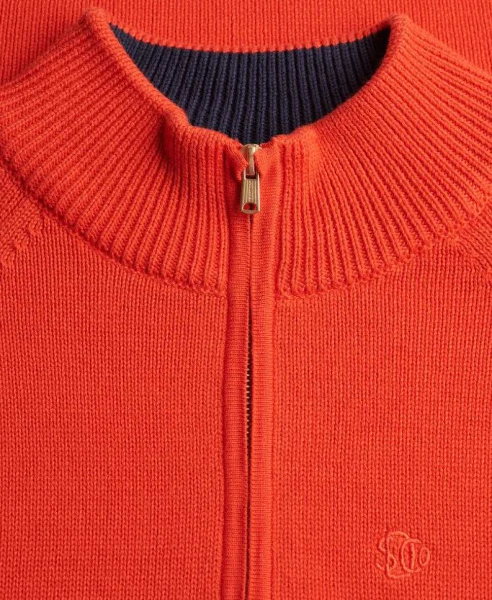 Classic Cotton Knit Half Zip Jumper